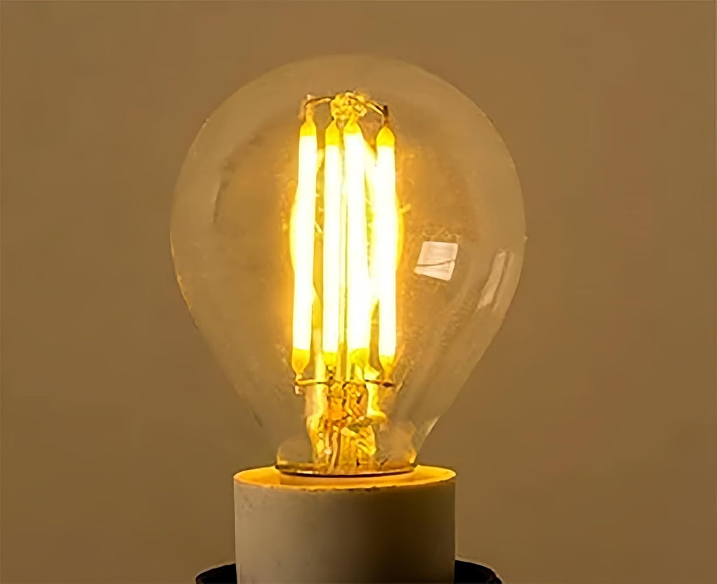 E12 4W Dimmable G45(G14) Globe Candelabra LED Bulb Edison Incandescent 40 Watt Bulbs Equivalent Warm White 2700K