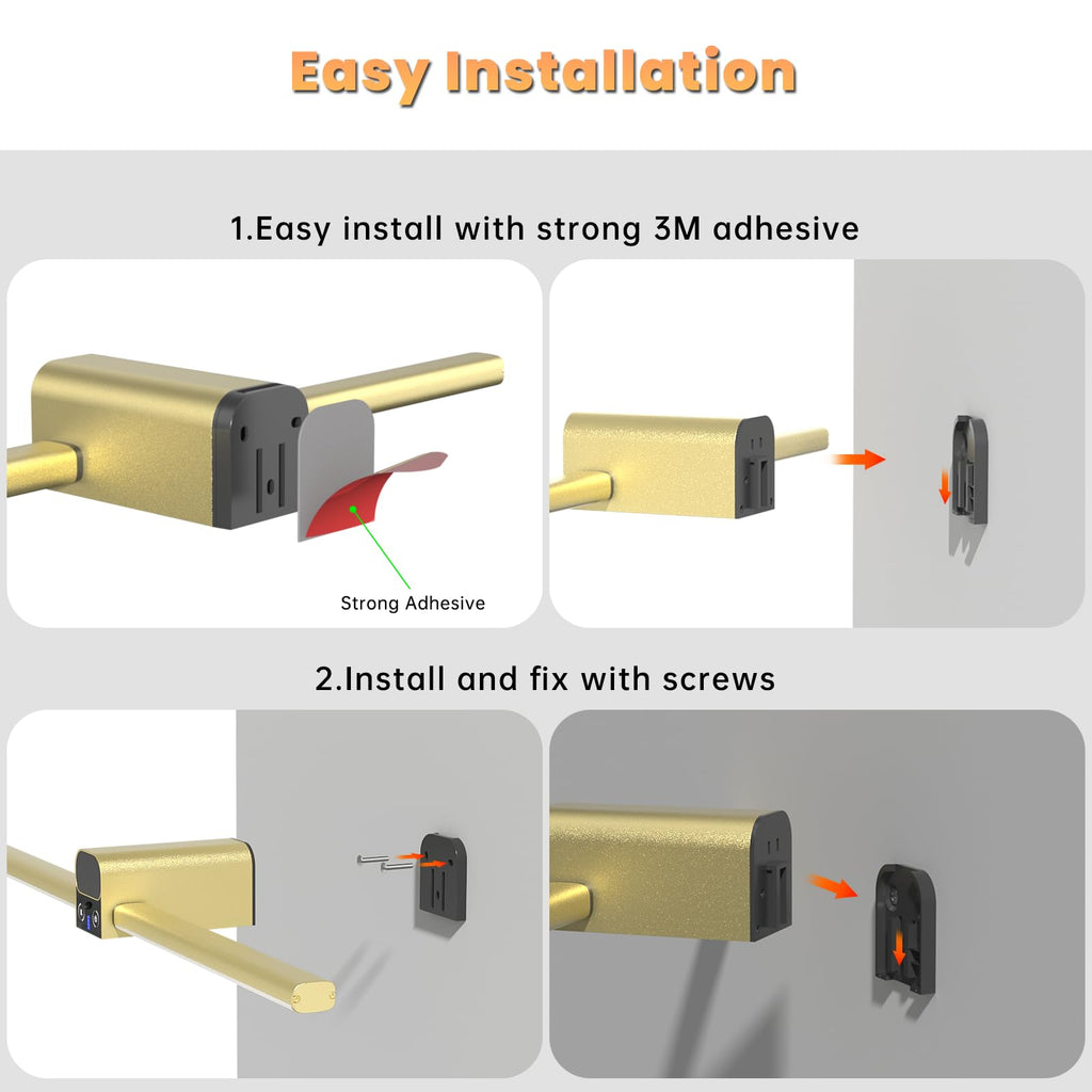 20 Inch Picture Light for Wall, 10000mAh Rechargeable Battery Operated Cordless LED Art Display Light with Remote &