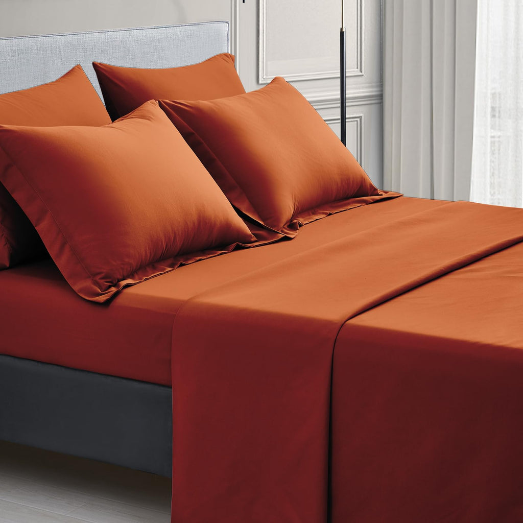 7 Piece Premium Quality Super Soft Comforter 100% Egyptian Cotton 800 Thread Count 18 Inch Deep Pocket Bed-in-A-Bag