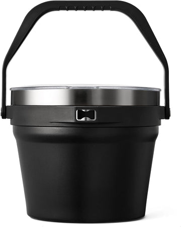 7L Insulated Ice Bucket with Lid,Double Wall Vacuum Stainless Steel Beverage Bucket Keeps Frozen Longer,Holds 6