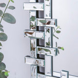 Decorative Mirrors for Wall, 47''x24'' Large Living Room Mirror with Beveled Glass Frame, Rectangle Accent Mirror