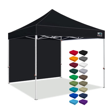 USA Instant Canopy SunWall Tent Sidewalls for 10x10 Pop Up Canopy Tent, 1 Pack Sidewall Only(Black)