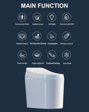 Homary Modern Smart Toilet, One-Piece Elongated Intelligent Bidet Toilet with Auto Flush, Heated Seat, Warm Water