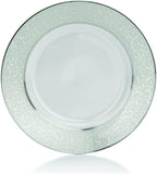 Parchment 40-Piece Dinnerware Set, Service for 8, Durable Porcelain Plates, Bowls, and Mugs with Contemporary Design