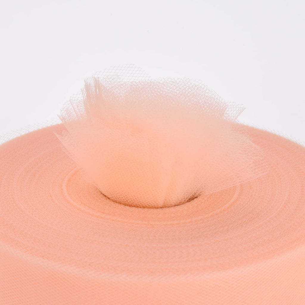 Tulle Fabric Roll, 6" by 200 Yards Tulle Roll(New-Champagne)