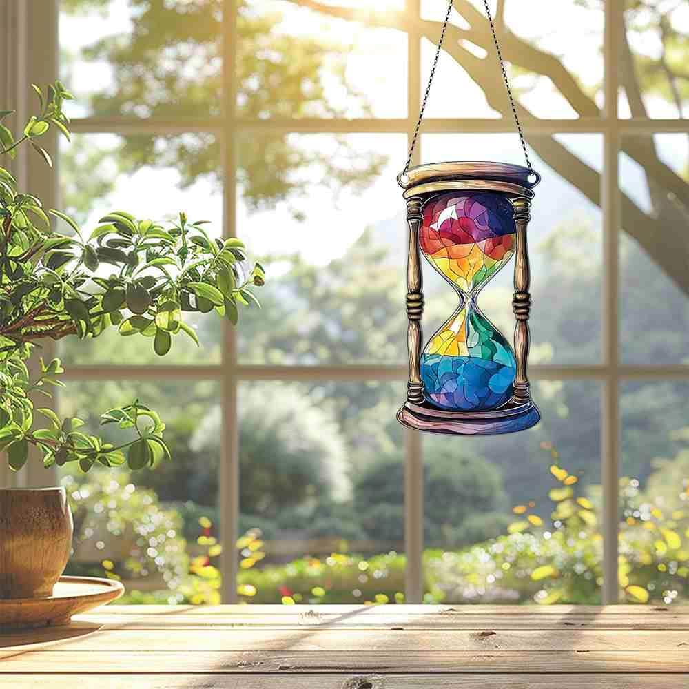 Hourglass Acrylic Ornaments Suncatcher Women Men Gifts Christmas Decor