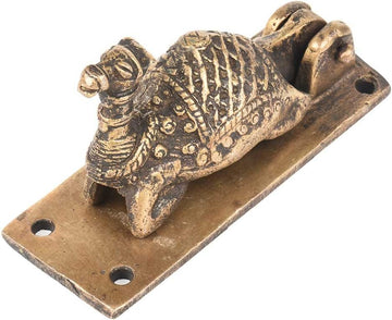 IndianShelf Solid Brass Camel Door Knocker for Main Door - Handmade Antique Style Front Door Hardware