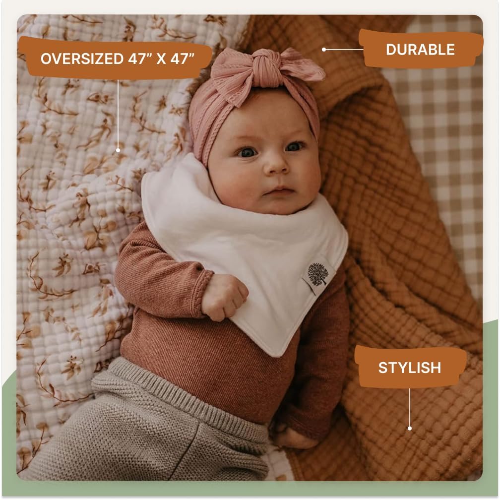 Baby Quilt Blanket & Tummy Time: Prairie Floral