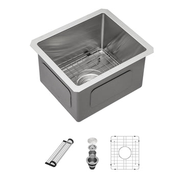 13 Bar Sink Undermount - 13"x15" Undermount Sink Single Bowl 16 Gauge Stainless Steel 9 Inch Deep Bar Prep Sink Small