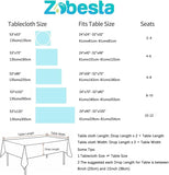 White Linen Tablecloth Rectangle 53 x 86 Inch, Cotton Linen Table Cloth Rectangle Heavy Weight Washa