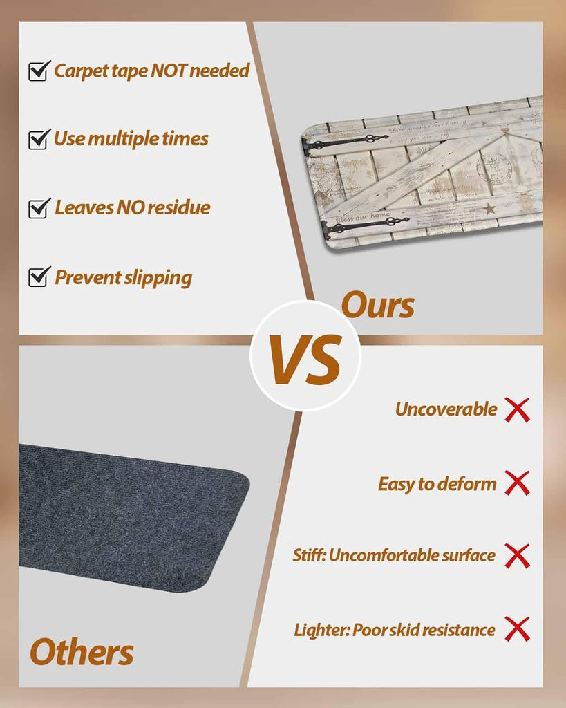 Vintage Wood Grain Stair Treads for Wooden Steps Indoor, Non-Slip Stair Treads Carpet Peel & Stick Self-Adhesive
