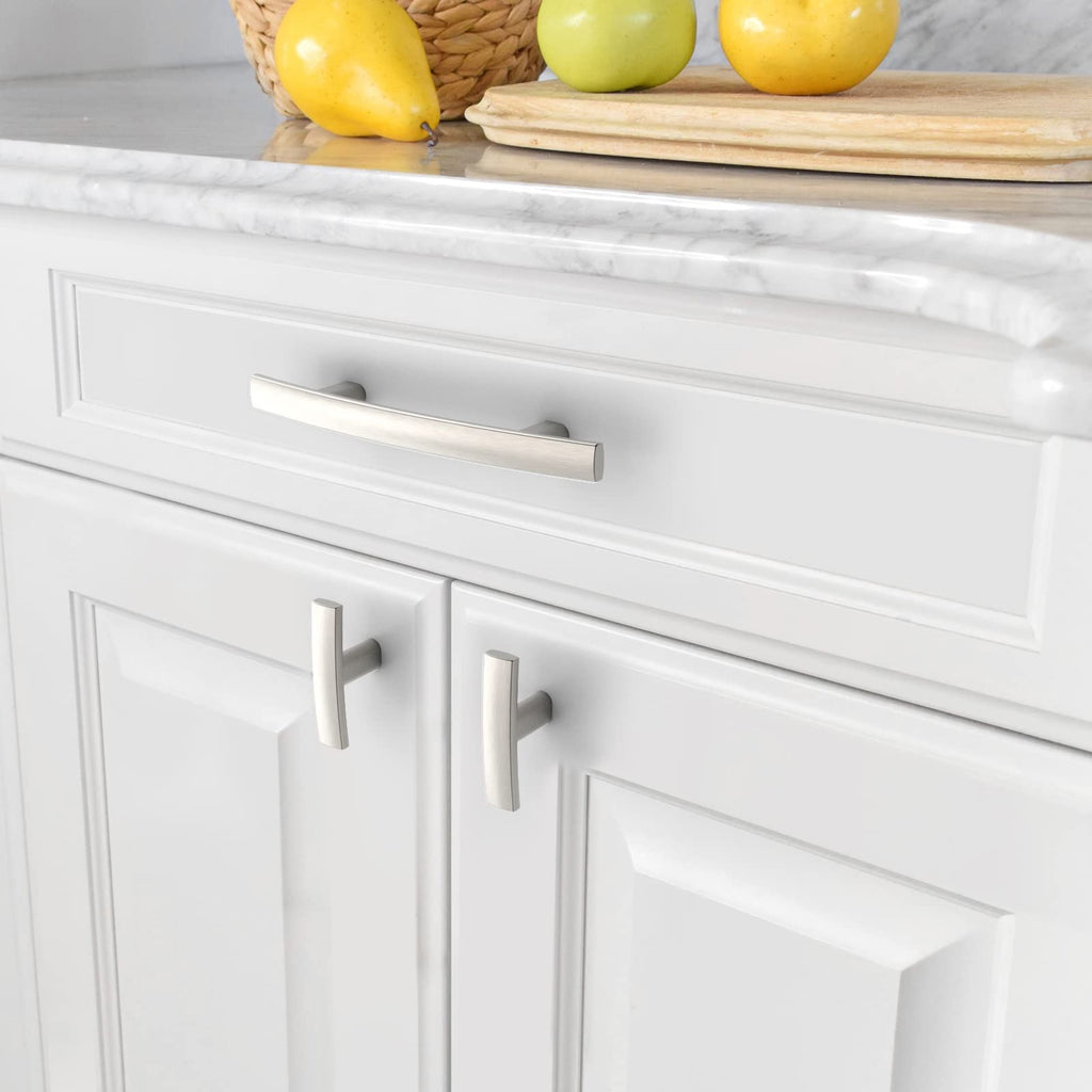 30 Pack Brushed Satin Nickel Cabinet Knobs Single Hole Cabinet Handles 2 Inch Solid Zinc Alloy Cupboard Drawer Knobs