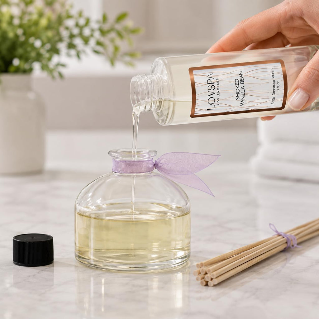 Meyer Lemon Diffuser Oil - Luxury Essential Oils for Diffuser Refill & Air Freshener Room Spray - Long-Lasting & - Set of 4