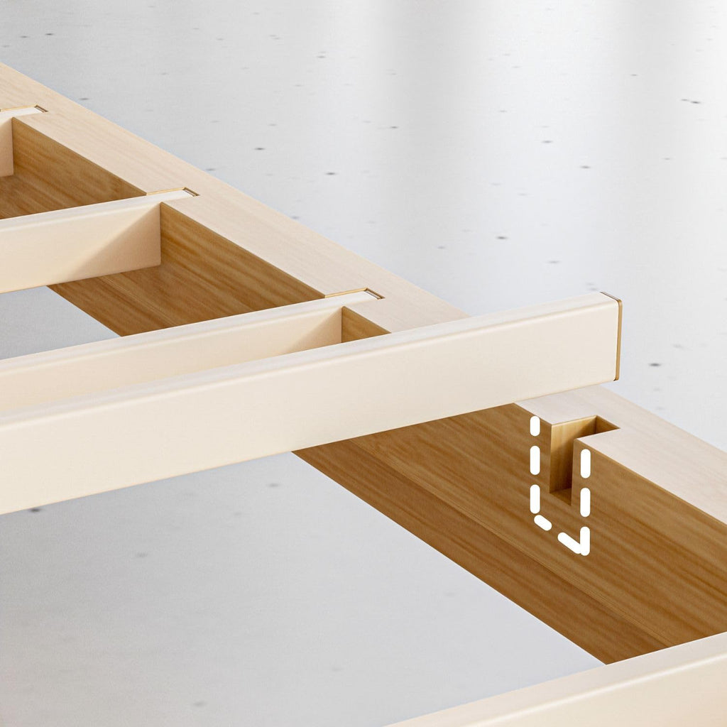 18 Inch Full Size Bamboo Platform Bed Frame, Modern Minimalist Design, Heavy Duty Support, Easy Assembly, No Box