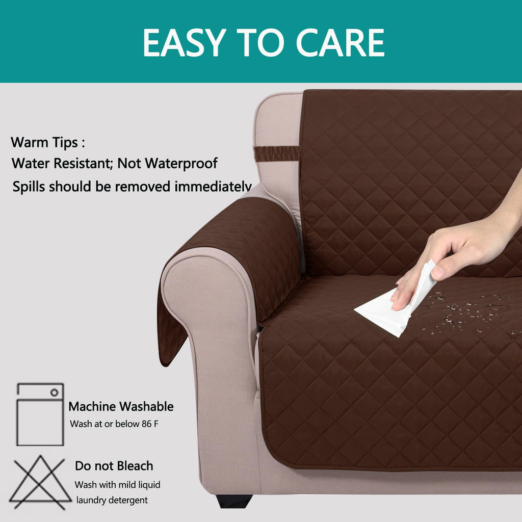 Reversible Sofa Cover Couch Cover for Dogs, Brown