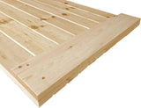 K-Bar Solid Pine Core Unfinished Interior Barn Door Slab DIY Kit 83.5 in. x 36 in.