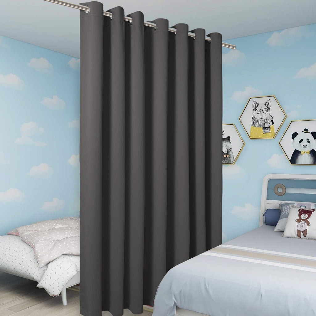 Extra Wide Room Divider Curtain Total Privacy Wall Grommet Top