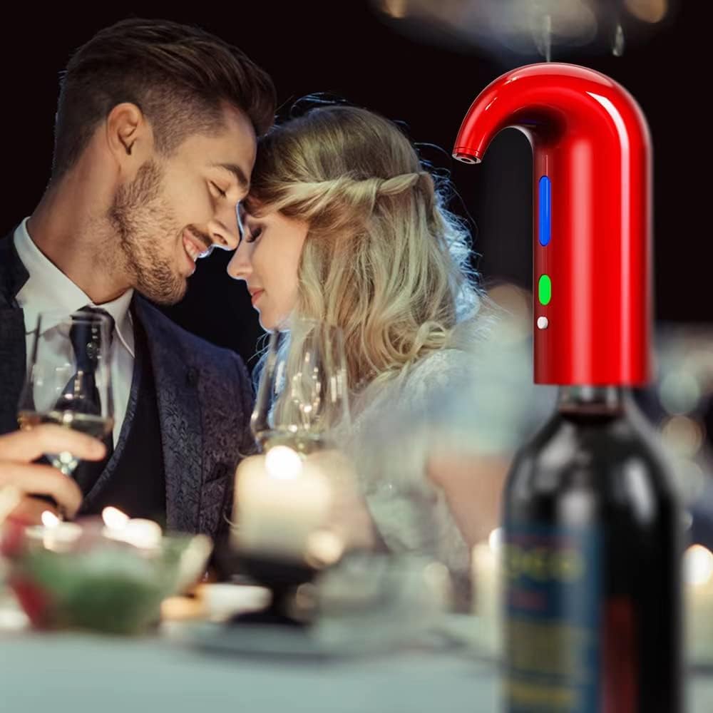 Electric Wine Aerator, Wine Aeration and Decanter Wine Dispenser Spout Pourer,Wine Accessories Gift for Wine