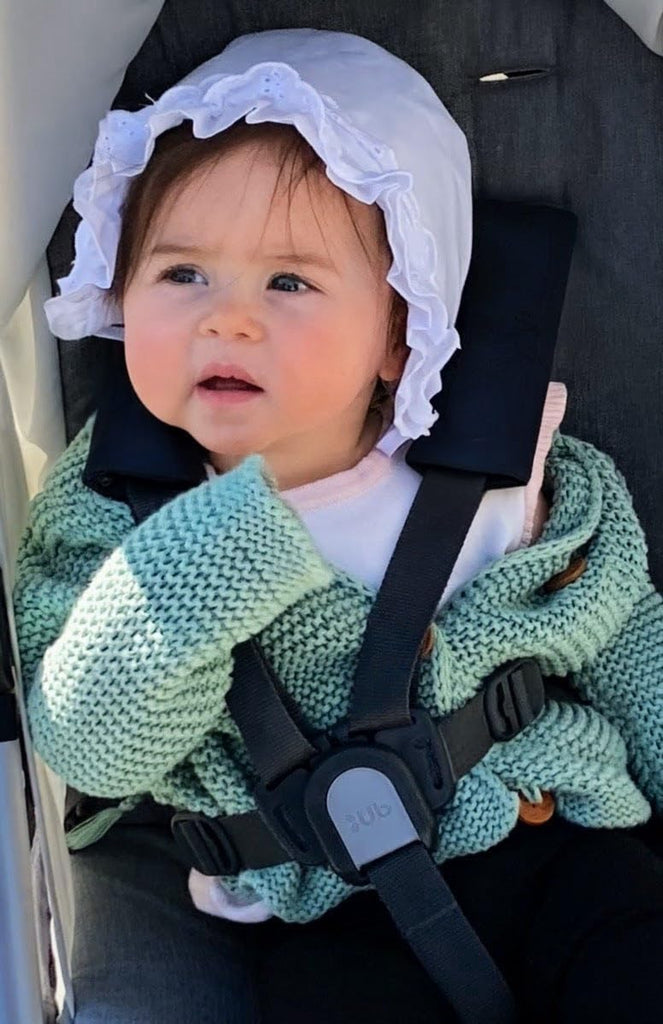 Baby Girls Bonnet White Lace Infant Toddler Sun Hat