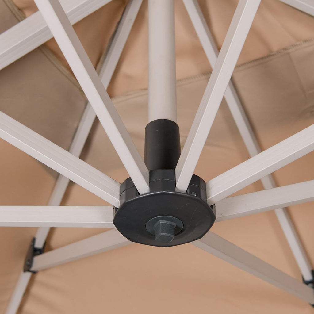 Cantilever Patio Umbrella with Cross Base and Cover Included
