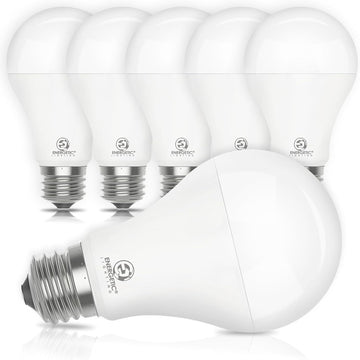 6 Pack 150 Watt LED Light Bulb, Super Bright A21 Daylight 5000K, Non-Dimmable, 2300LM LED Bulb, High Lumen Light
