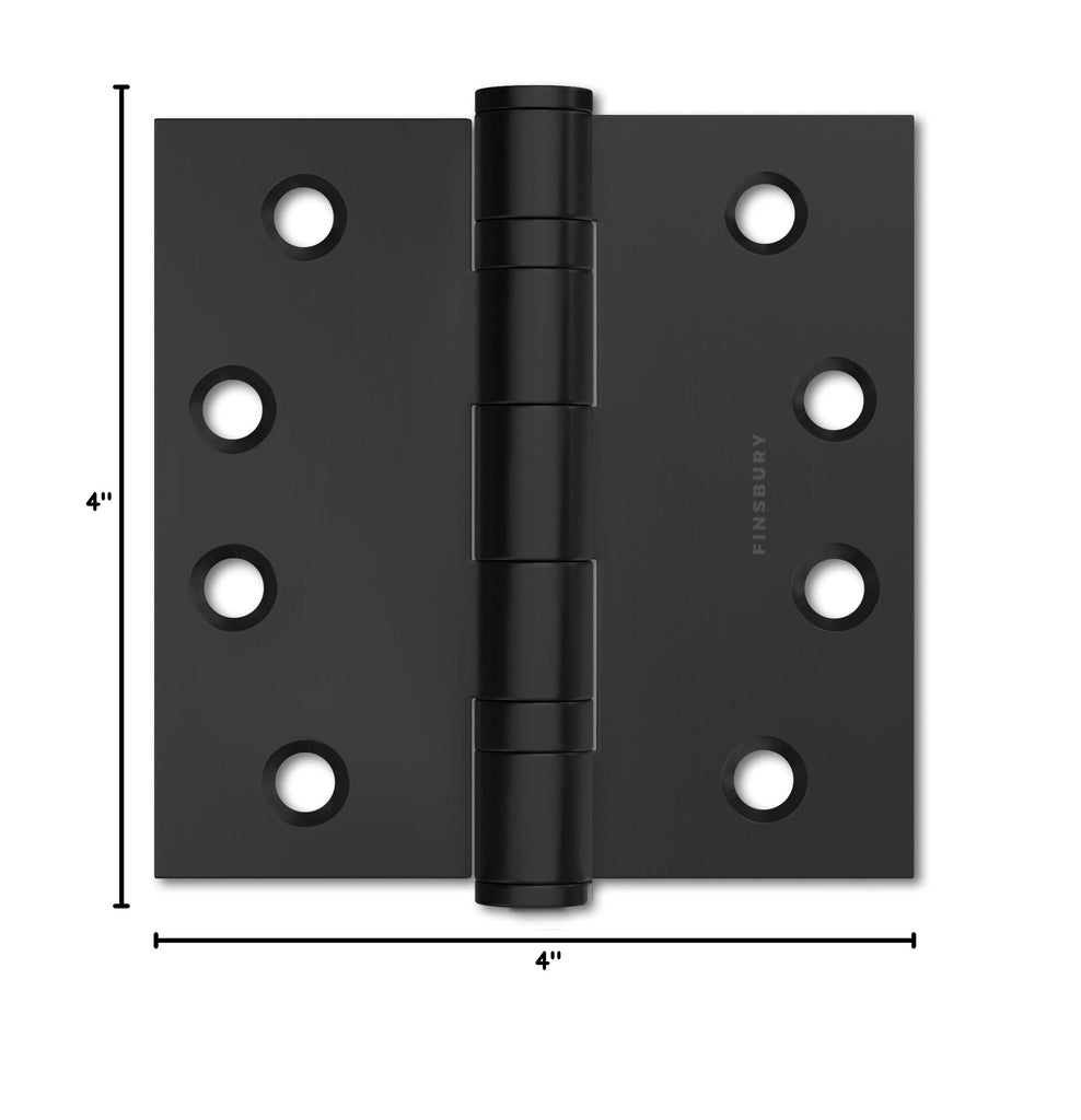 Door Hinge Ball Bearing 4 x 4 Inches Solid 304 Steel Durable Heavy Duty Machined NRP Architectural Grade Mortise