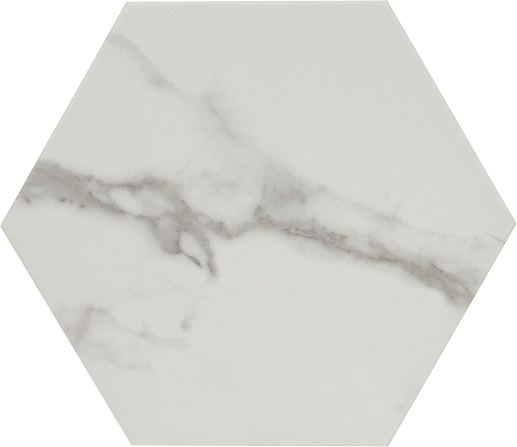 Hexley Marbello 9 x 10in. Matte Porcelain Hexagon Floor & Wall Tile