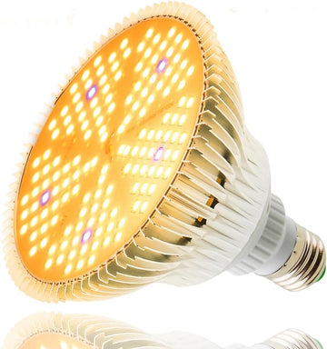 100W LED Grow Light Bulb, Full Spectrum 150 LED Grow Light Bulb for Indoor Plants, E26 E27 Base Grow Light Bulbs,160