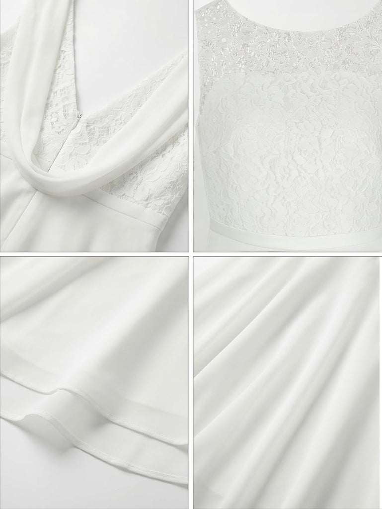 Girls Chiffon Maxi Dress Draped Back Flower Girl Wedding Dress