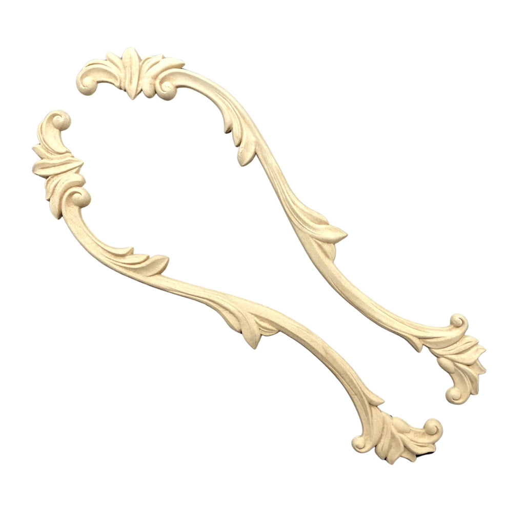 Decorative Drop Appliques - Heat Bendable & Flexible Wood Onlays 37x7.2cm - DIY Craft, Furniture & Home Decor