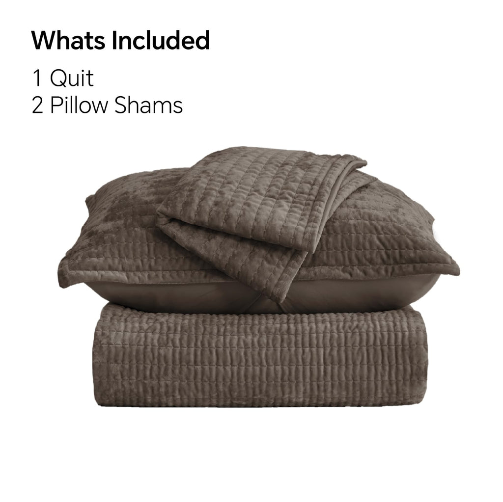 Velvet Quilt Set, Luxury Velvet Comforter Bedding