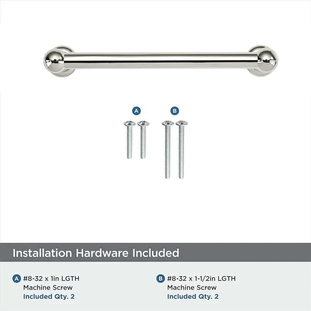 10 Pack 5 inch(128mm) Hole Center Vibrant Polished Nickel Cabinet Pulls Solid Heavy-Duty Kitchen Cabinet Hardware