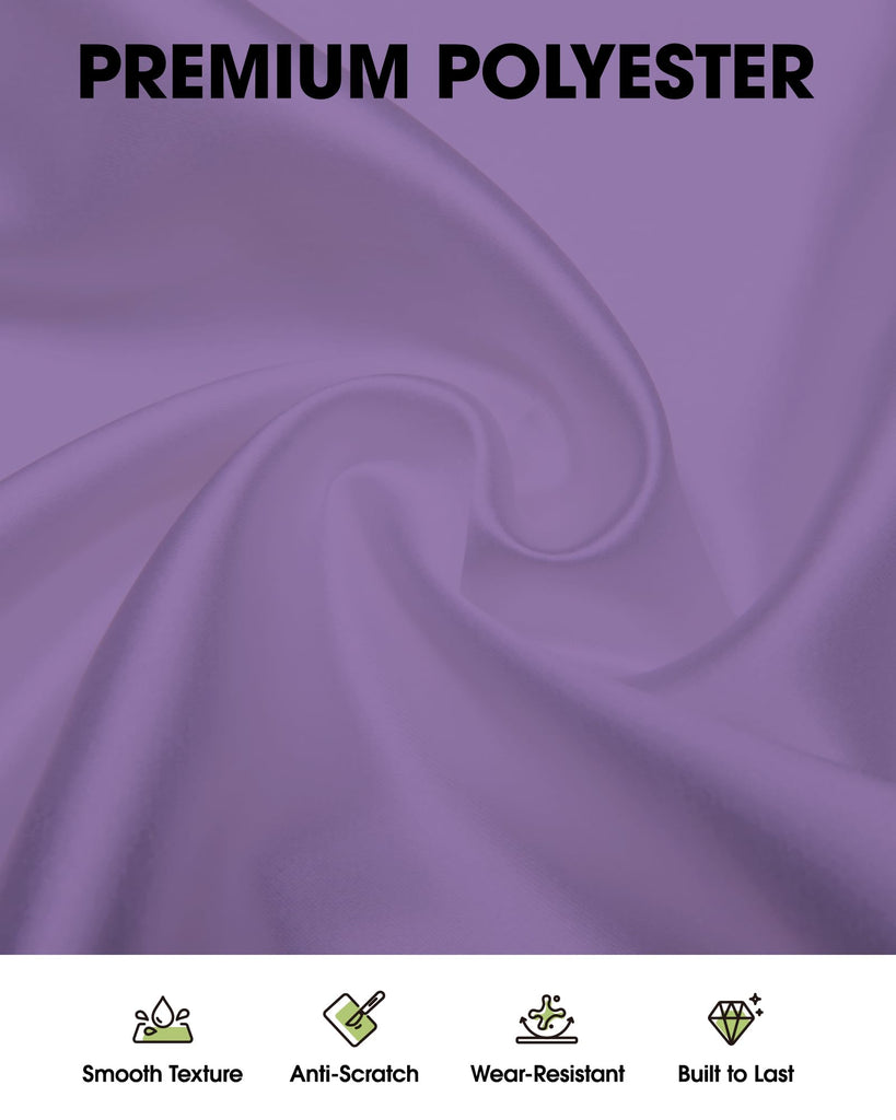 Polyester Tablecloth 60" x 102" Reusable Washable 2 Pack Lavender