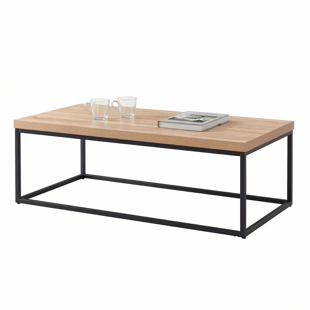 Natural Oak Coffee Table/Center Table, 47-Inch