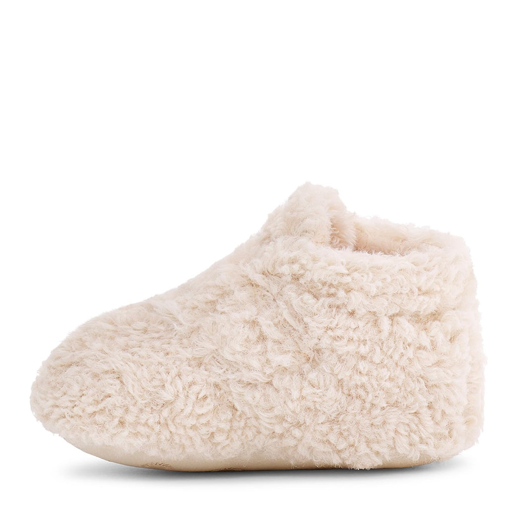 Unisex-Baby Bixbee Boot, Natural Curly Faux Fur, 0/1