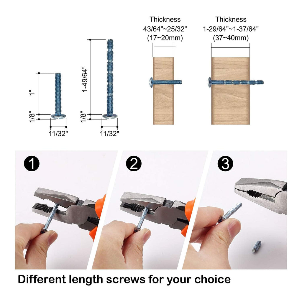 10 Pack Champagne Bronze Cabinet Knobs 2 Inch Length Single Hole T Bar Kitchen Cabinet Knob Knurled Cabinet Pulls