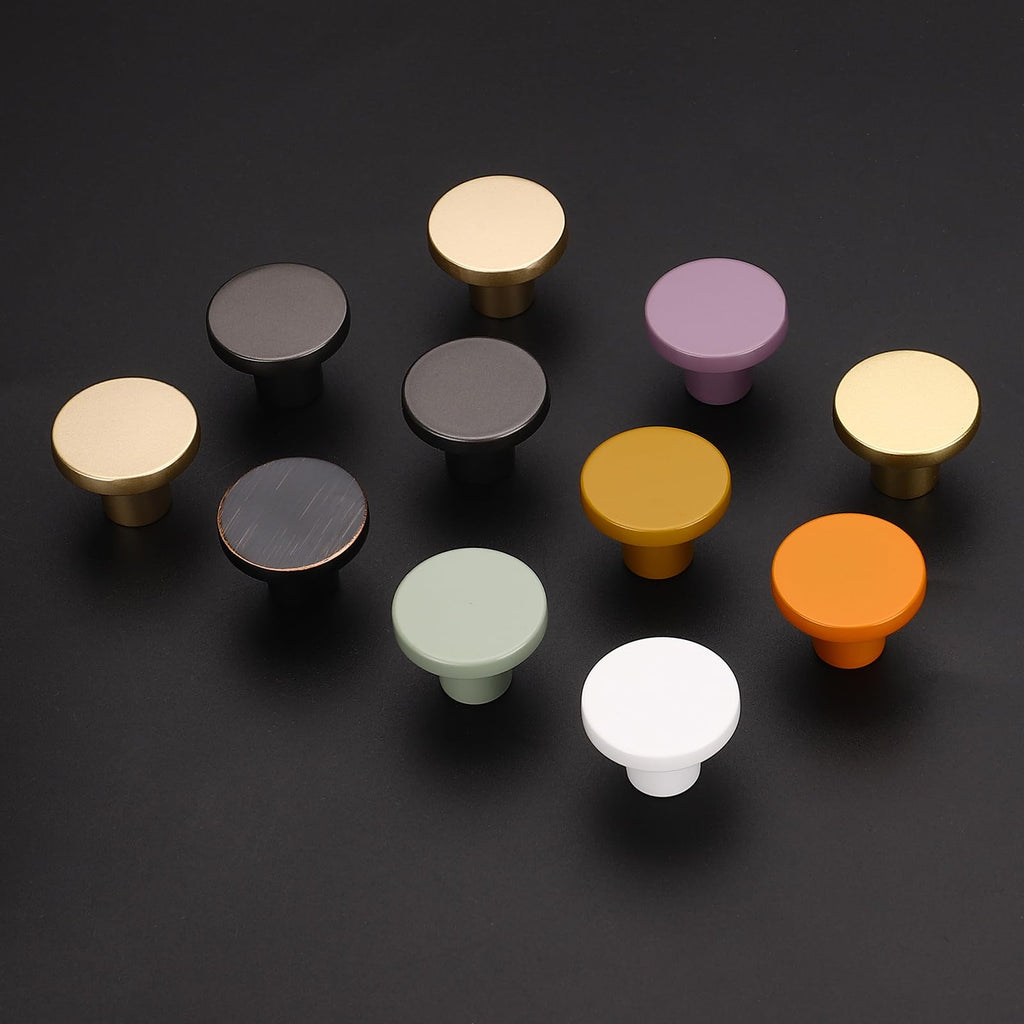 Cabinet Knobs, 10 Pack Earthy Yellow Dresser Drawer Pulls