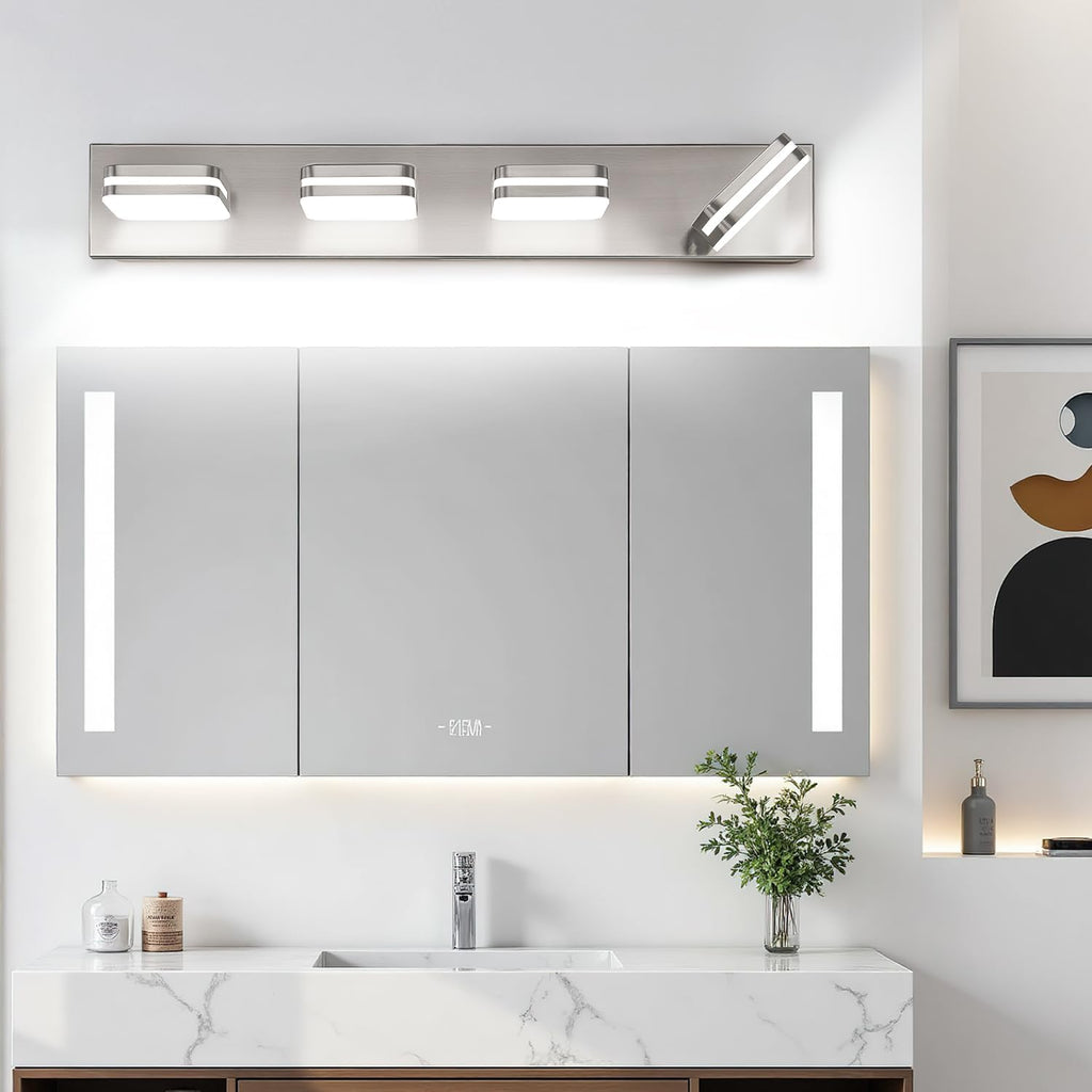 360° Rotate LED Bathroom Vanity Light Fixtures, Acrylic Vanity Lights , Modern Wall Lighting Fixtures Over Mirror