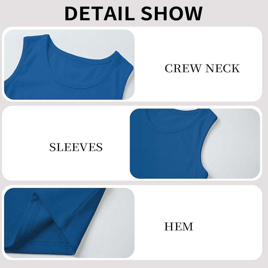 Pack Boys Tank Tops Cotton Kids Sleeveless Tops Boys Undershirts