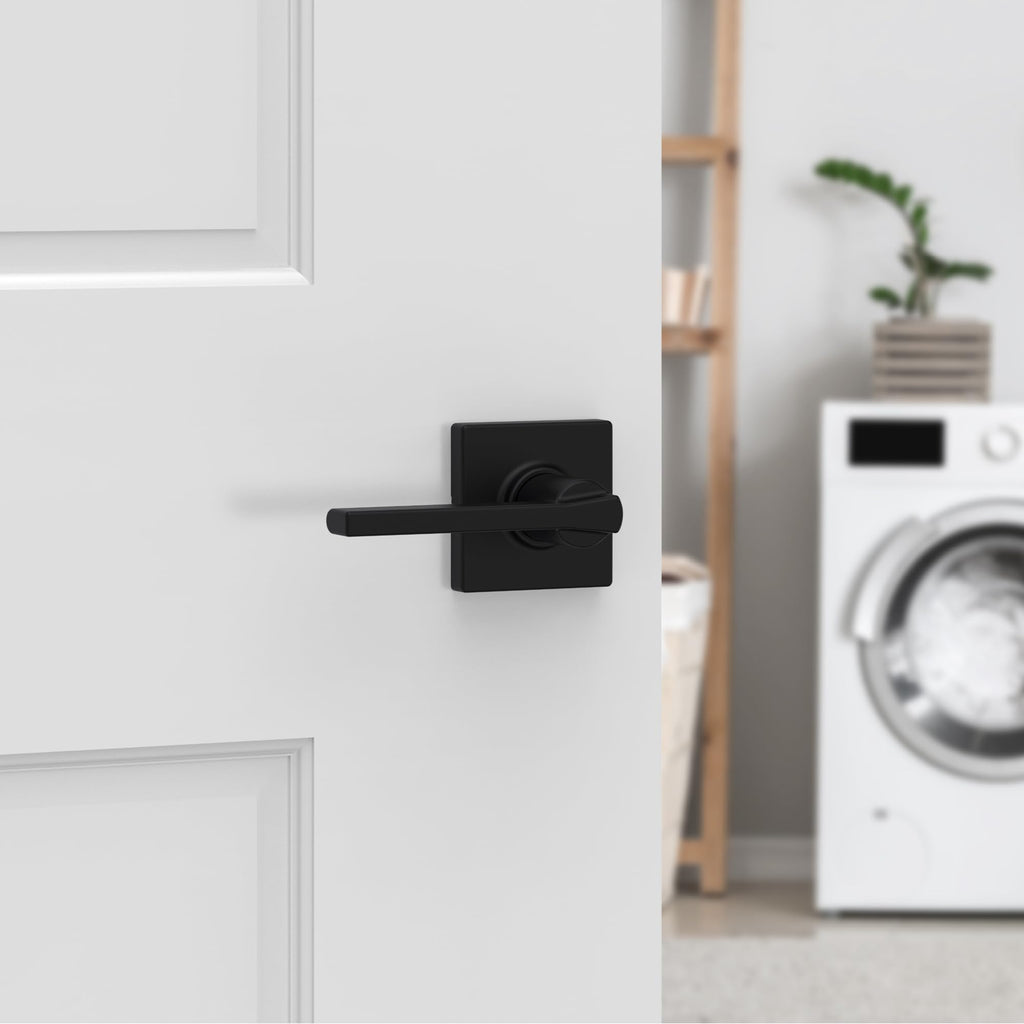 Casey Interior Passage Door Handle 10 Pack, Lever for Closet and Hallway Doors, Reversible Non-Locking Handle Lever