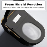 Modern Smart Toilet With Bidet, Auto Open Close, Heated Seat, Automatic Flush, Foam Shield, Warm Water And Dryer