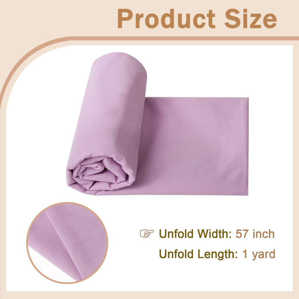 Cotton Polyester Broadcloth Fabric 57" Wide by The Yard Soft, Lightweight & Breathable Material for Sewing, Lining