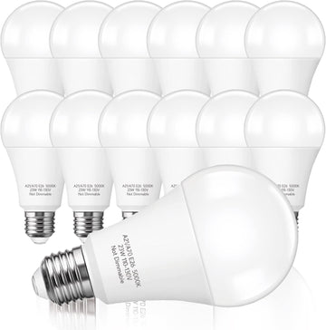 LED Light Bulbs, 23W Bright White 5000K, A21 E26