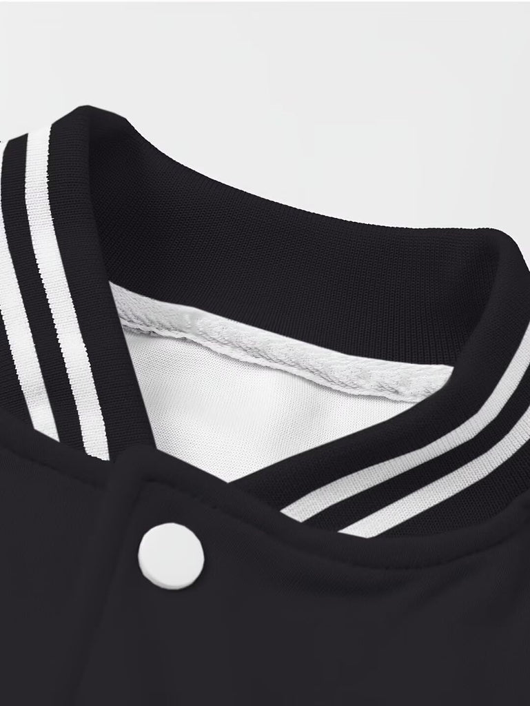 Big Kids Varsity Bomber Baseball Jackets School Uniform