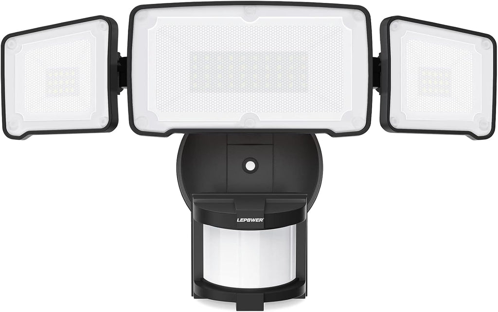 LED Security Light Motion Sensor Outdoor Lights, Bright 38W 4200LM | 72 FT Range, IP65, Easy to Install, 180° Motion