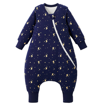 2.5 TOG Toddler Sleep Bag Months 100% Cotton Winter Side Open Zipper Baby Sleep Sack with Feet, Warm Toddler