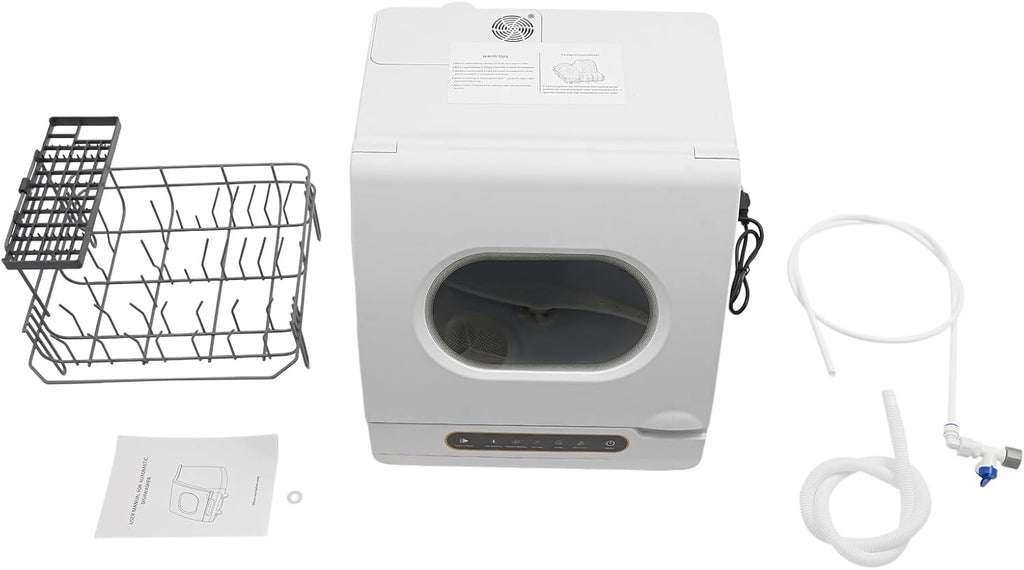 Countertop Dishwasher,5 Washing Programs Portable Dishwasher With Built-In Water Tank For Glass Door