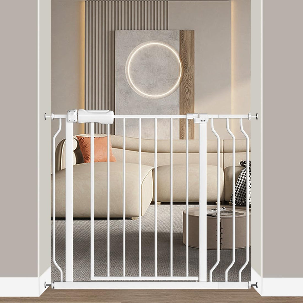 4.72in Extensions for Walk Through Baby Gate Auto Close White
