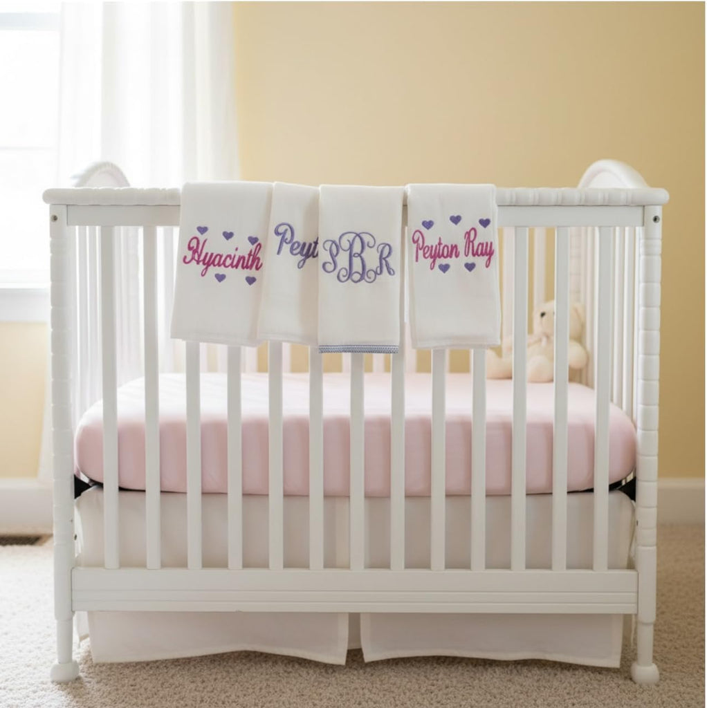 Personalized Baby Quilt Blankets Monogrammed Blankets for Kids Baby Blankets for Girls Embroidered Baby Gifts Soft