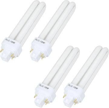 CFL Light Bulbs for Panasonic, 4 Pin G24q-2 Base 18W 3500K